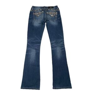 Miss Me Signature Boot Embroidered Rhinestone Jean 27x34